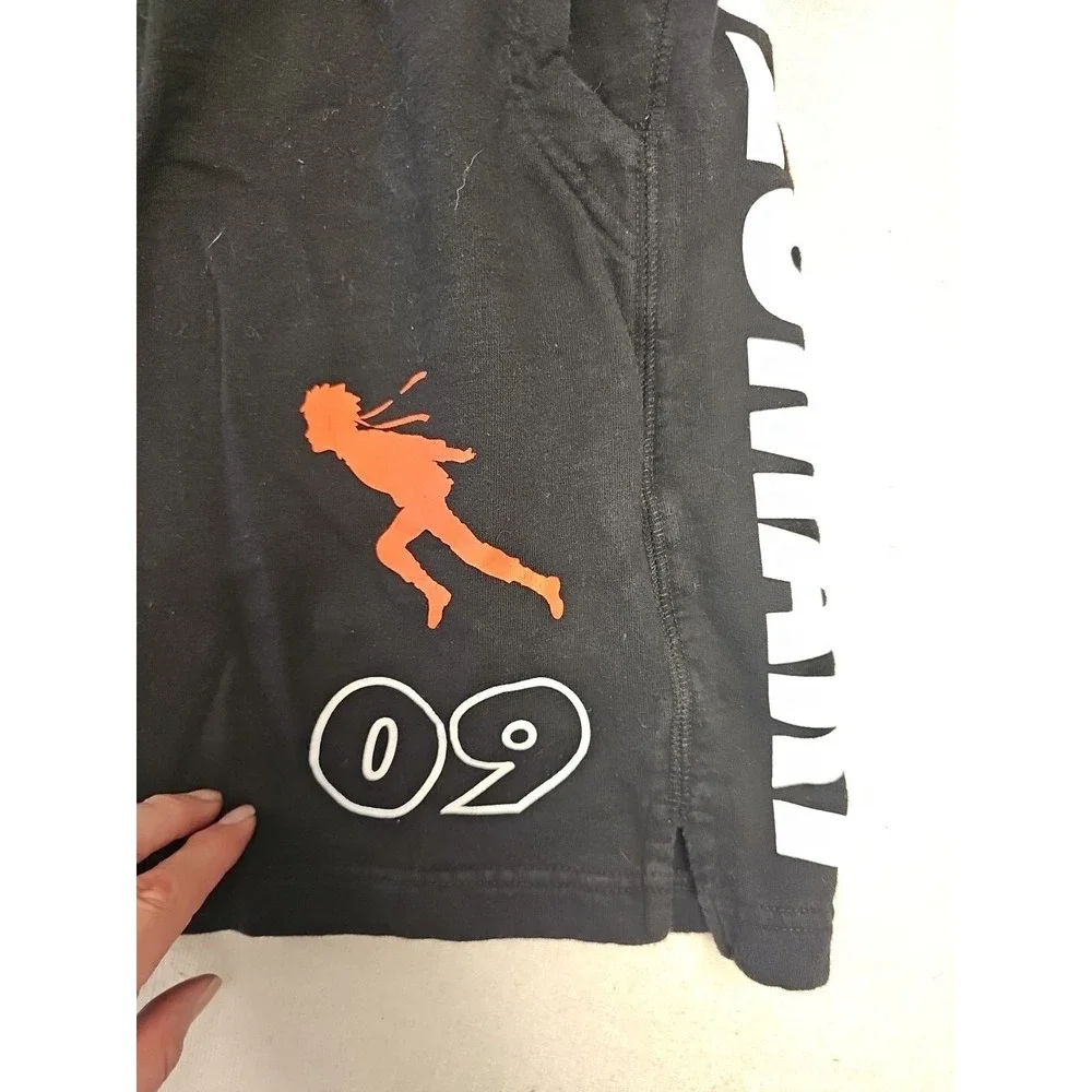 Hot Topic Naruto Uzumaki Black Shorts Medium Pockets Y2K